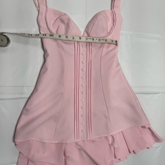 Oh Polly -Cassandra Ruffle- Detail Corset Mini Dress - Size 4. - Picture 8 of 16